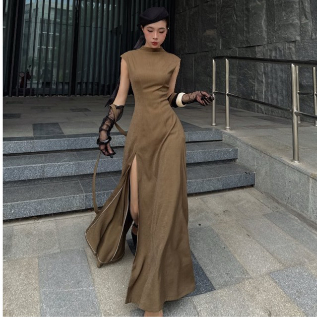 DÉSI - IVORY DRESS - Đầm Dài Maxi Ivory Màu Mới Quý Cô Thanh Lịch