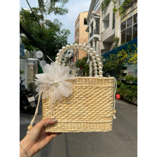 Túi cói ⚡ CỰC HOT ⚡ Túi lục bình Vintage đi biển, chụp ảnh decor, kiểu dáng siêu đẹp