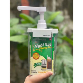 ( HOT) Bình / Hộp đựng sữa đặc vòi pum 10ml