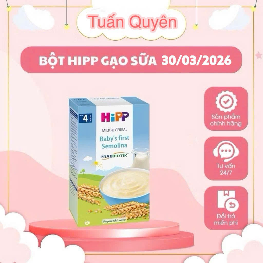 Bột ăn dặm Hipp từ 4month