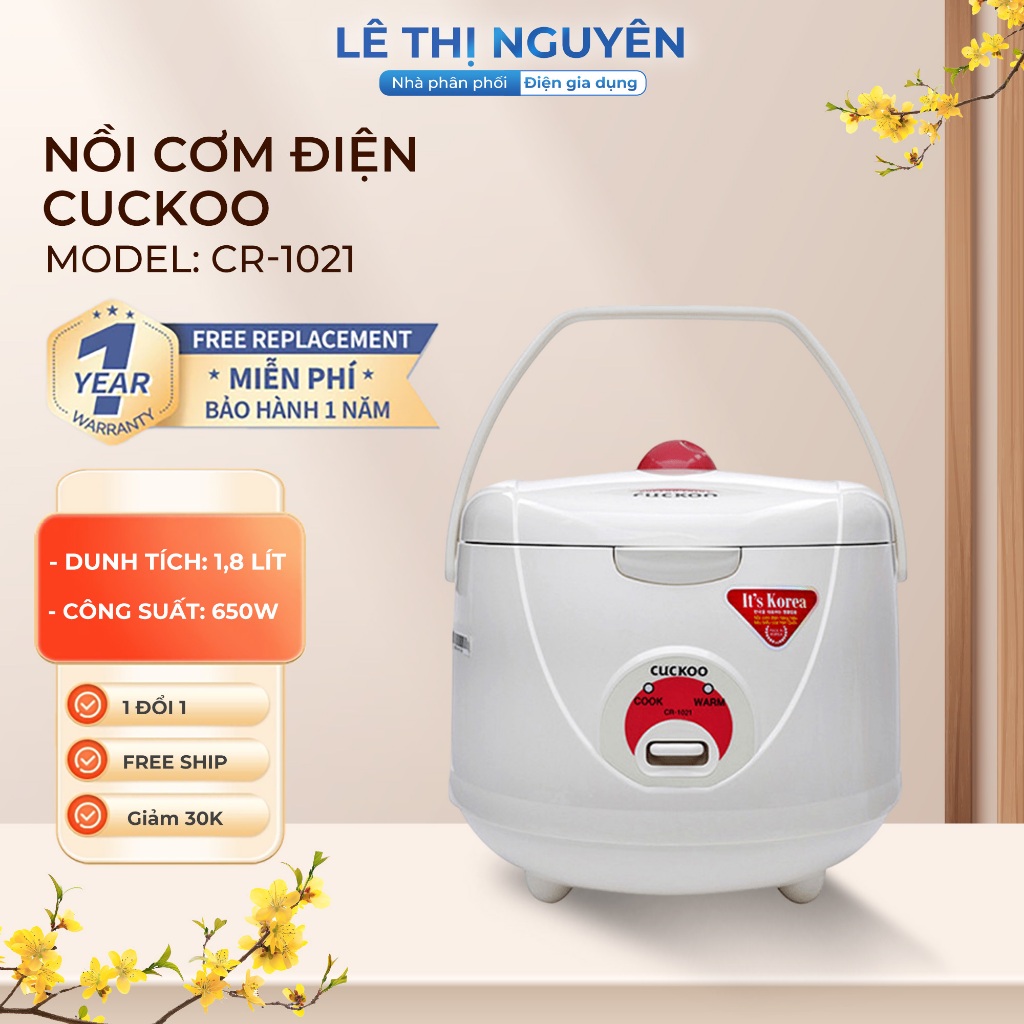 Nồi cơm điện Cuckoo CR-1021 1.8L