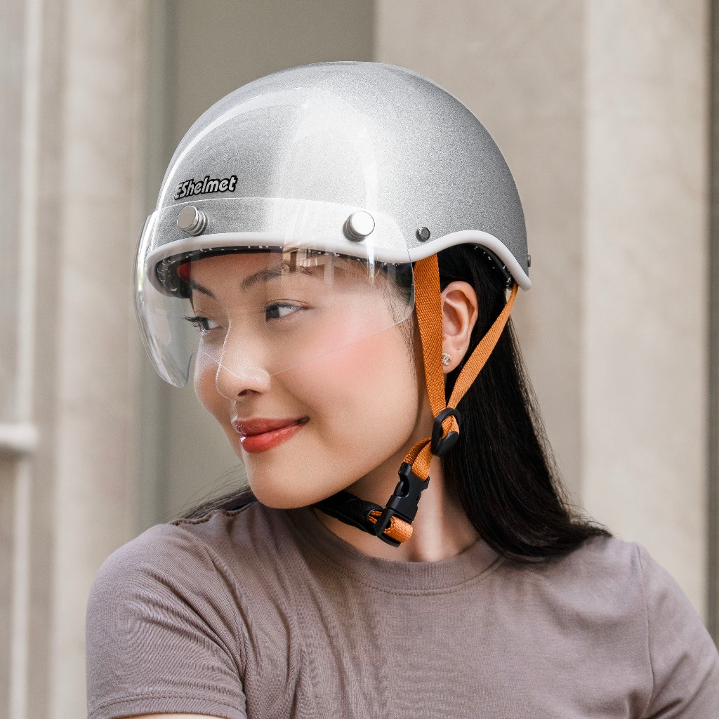Mũ bảo hiểm LDP nửa đầu Bóng kiểu dáng đua ngựa ES Helmet mix kính