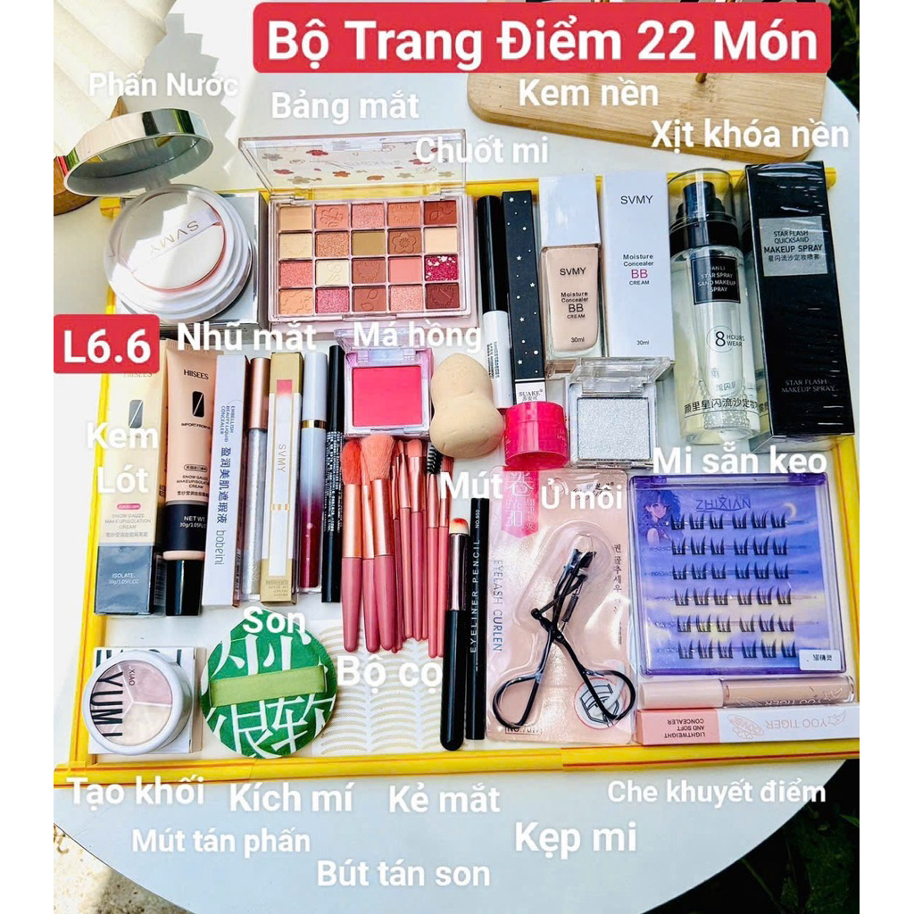 Bộ Trang Điểm Dành Cho Người Mới Tập Makuep(Chính Hãng)
