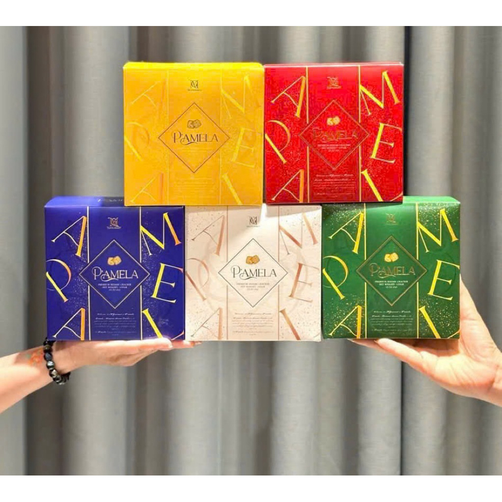 pamela vuông gói quà sẵn hàng HCM bánh Pamela vuông gói quà Tết