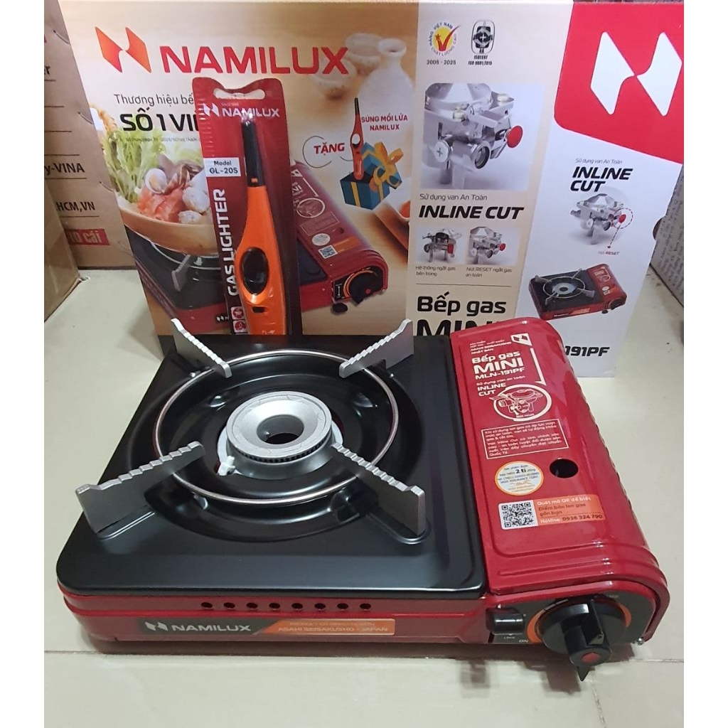 Bếp gas mini Namilux  1911PF - tặng mồi lửa
