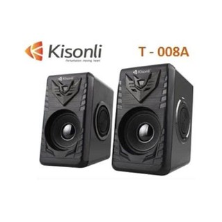 Loa vi tính 2.0 kisonli t-004 3w x 2 âm thanh cực hay, - hãng phân phối, full box, bảo hành 12 tháng