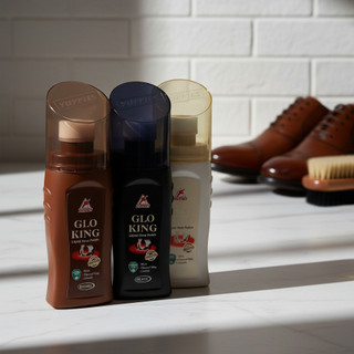 Xi nước đánh giày dạng nước Glo King 75ml dùng đánh cho giày dép và đồ da