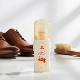 Xi nước đánh giày dạng nước Glo King 75ml dùng đánh cho giày dép và đồ da