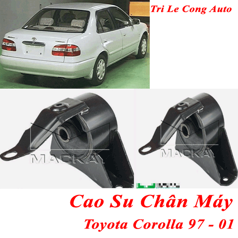 Cao su chân máy Corolla đời 97-2001 99 2000 bộ đệm giảm chấn rung động cơ trước sau xe hơi ô tô Toyo