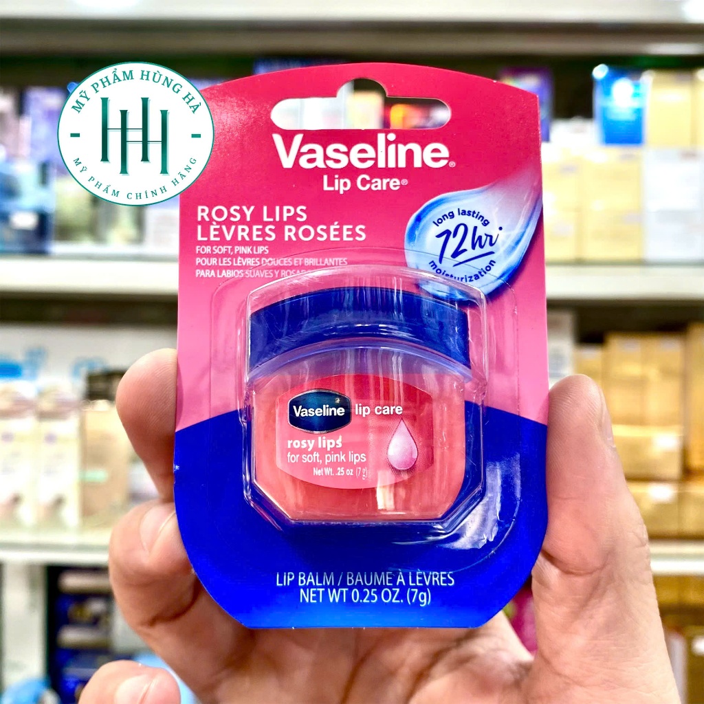 Sáp Dưỡng Môi Vaseline, Dưỡng Ẩm Môi, Màu Hồng Xinh Vaseline Lip Therapy Rosy 7G
