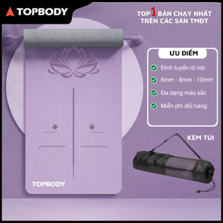 Thảm Tập Yoga, Tập Gym Định Tuyến TPE, Chống Trượt SAKOMALL TOPBODY