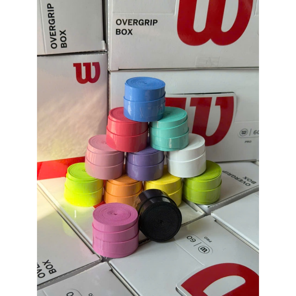Cuốn Cán Wilson Pro Overgrip – Hộp 60 Cuốn | Bám Tay – Thấm Mồ Hôi