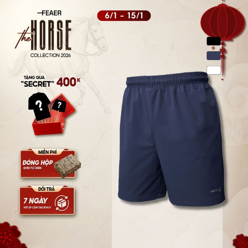 Quần short nam ngắn họa tiết Dri Fit 120% chất dù si thoáng mát, ít nhăn - FEAER DENIM