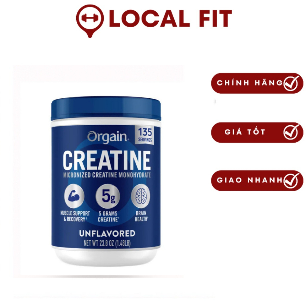 [Chính hãng] Bột Orgain Creatine Micronized Creatine Monohydrate (675g) tại  wheyhoaphuong