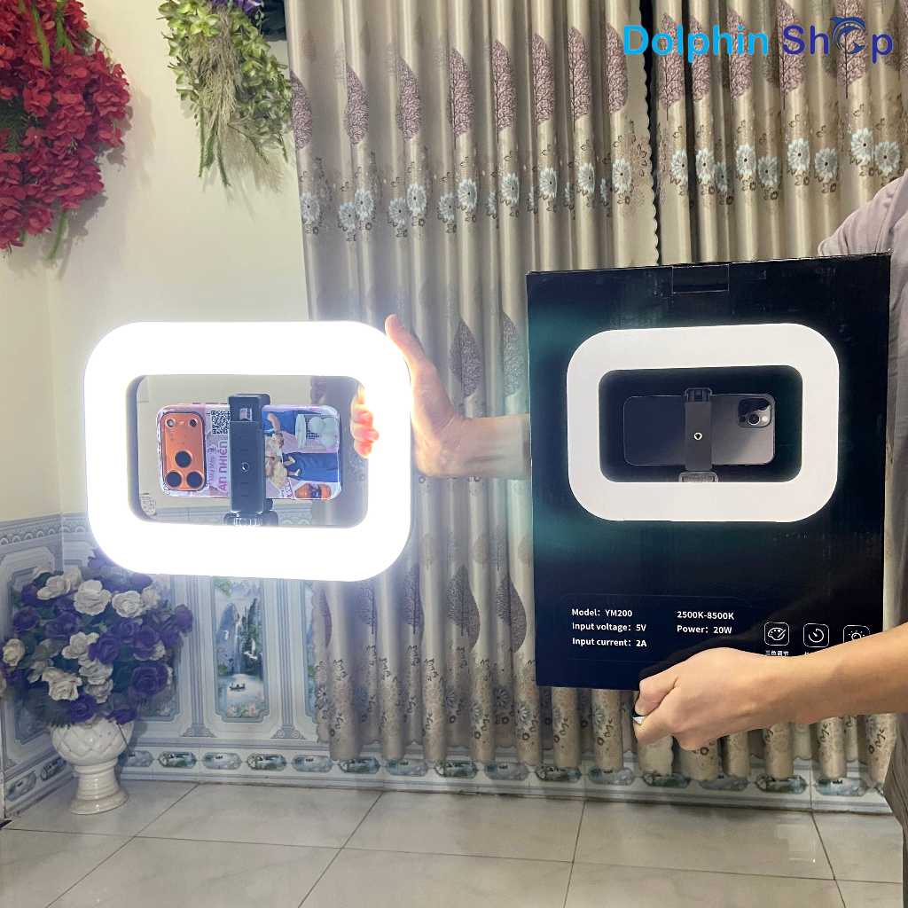 Đèn Cầm Tay YM200 Hỗ Trợ Quay Video, Chụp Ảnh Ngoài Trời