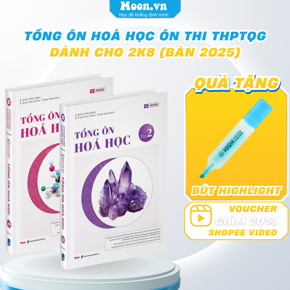 Sách - Tổng Ôn Hoá Học Lớp 12 THPT 2026 Ôn Thi THPT Quốc Gia Dành Cho 2K8