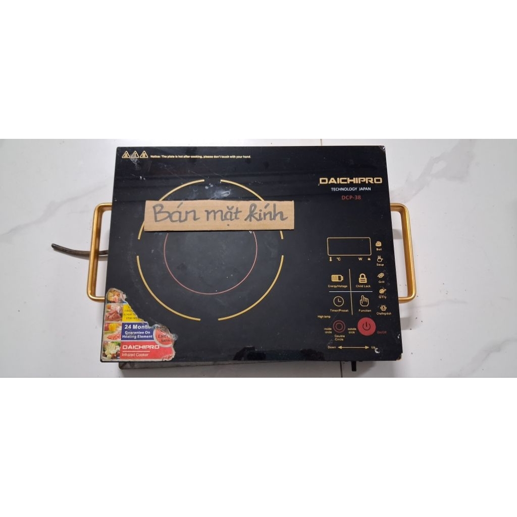 Mặt kính bếp hồng ngoại DAICHIPRO DCP-38