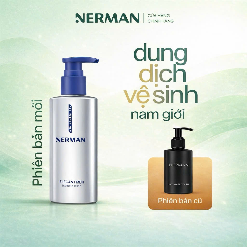 Dung dịch vệ sinh nam giới Nerman Elegent Men Nerman hương nước hoa 100ml/ chai