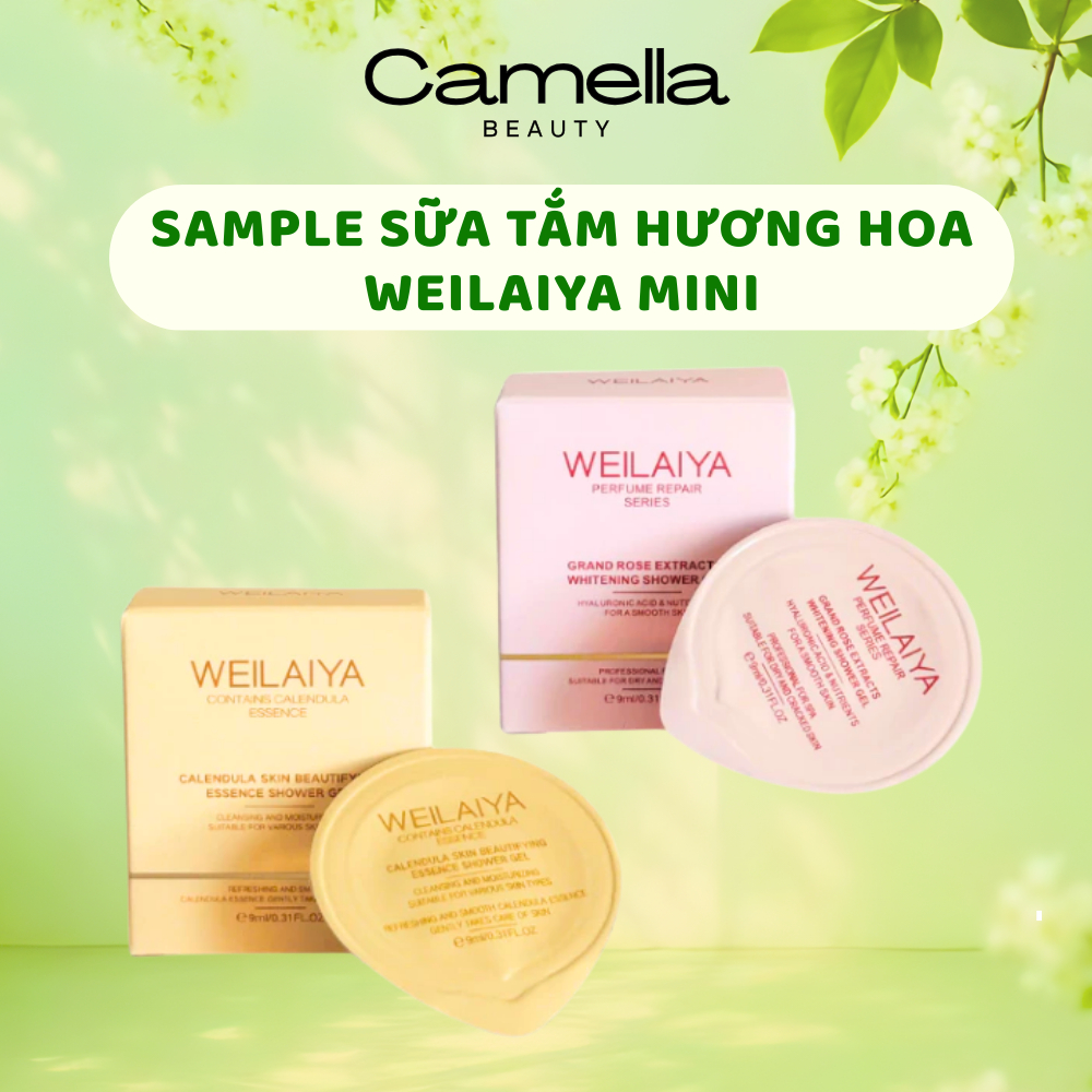 Sample sữa tắm Weilaiya tiện lợi mang đi du lịch - Camella Beauty