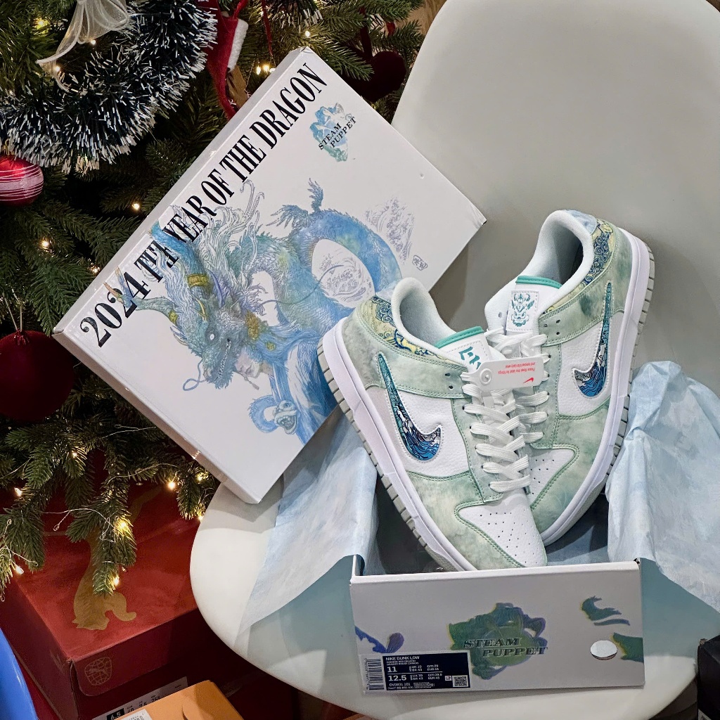 Giày Nike Dunk Low ‘Year Of The Dragon’ – Sneaker Nam Nữ SB Rồng Xanh Year Dragon Bản Best Quality