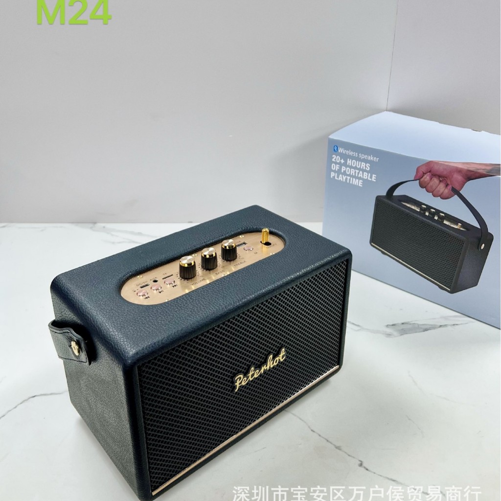 Loa Bluetooth M24 Âm Thanh Cực Đỉnh. Loa M24 Thiết Kế Sang Trọng Có Quai Sách Tiện Lợi Dễ Sử Dung. B