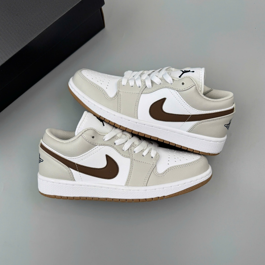Giày Nike Air Jordan 1 Low Georgetown Brown – Sneaker Nam Nữ JD1 Nâu Georgetown Best Quality