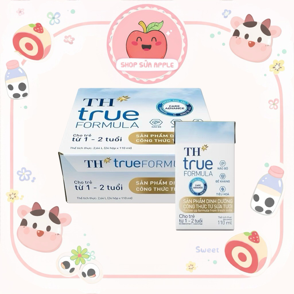 Thùng 24 Hộp Sữa Tươi Dinh Dưỡng TH true FORMULA 110ML