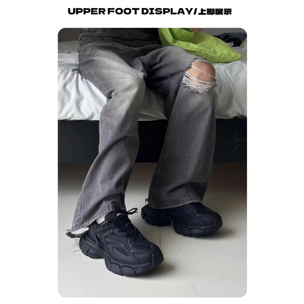 (Mule Donkey) Giày thể thao nam Donkey đế 5cm chính hãng- ảnh thật cuối