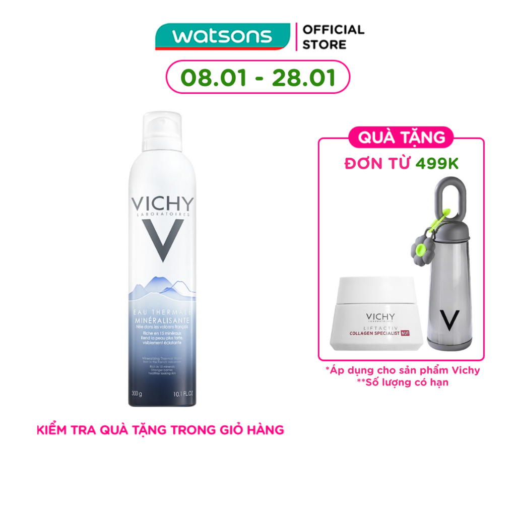 Nước Xịt Khoáng Dưỡng Da Vichy Thermale 300ml