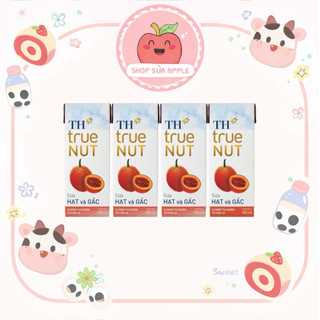 Lốc 4 hộp Sữa Hạt TH true Nut 180ml