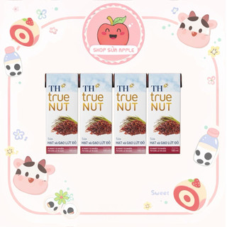 Lốc 4 hộp Sữa Hạt TH true Nut 180ml