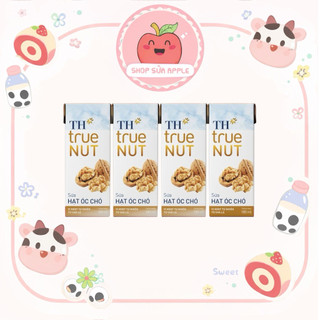 Lốc 4 hộp Sữa Hạt TH true Nut 180ml