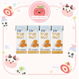 Lốc 4 hộp Sữa Hạt TH true Nut 180ml