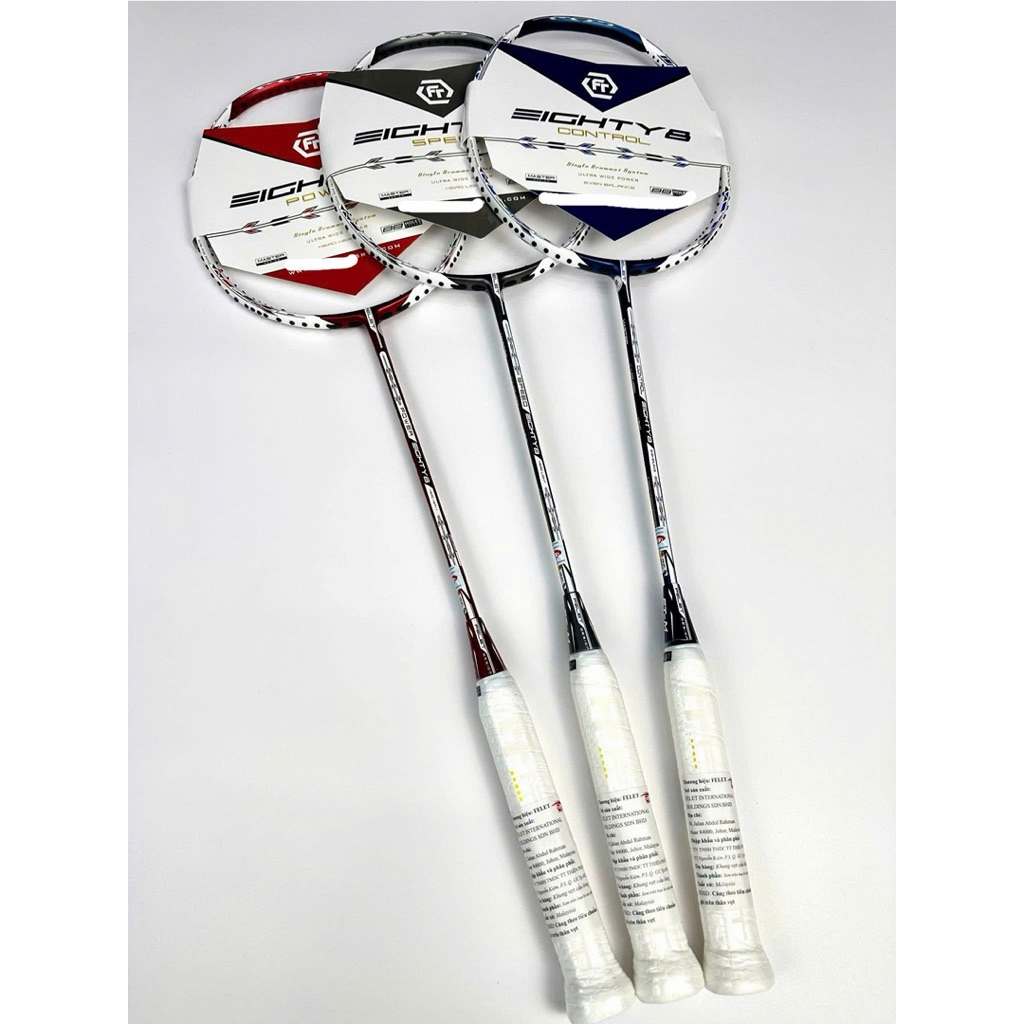 HOẢ TỐC [Đan cước-Tặng túi+Quấn] Vợt Cầu Lông Felet Eighty 8 Speed / Power / Control Chính Hãng, Bảo