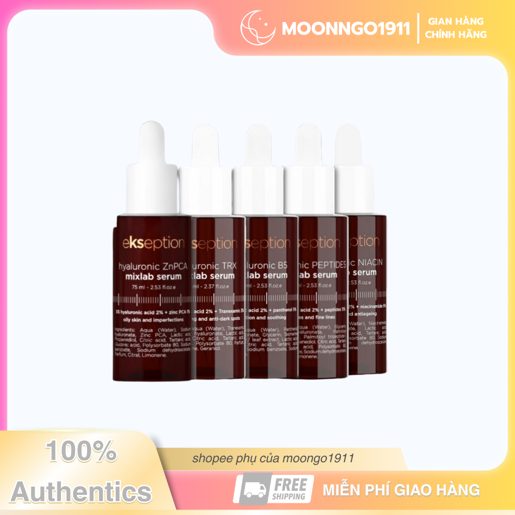 [Full size] Serum Ekseption serum ZnPCA, Niacin, TRX, Peptides, B5