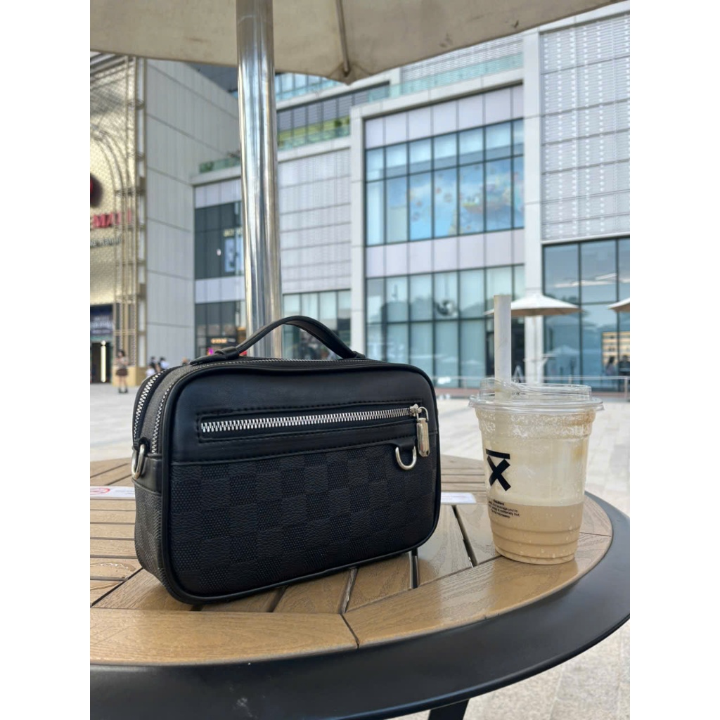 Túi DK20 túi xách tay kèm dây đeo chéo, túi golf nam DK Men's Bags