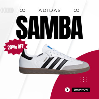 Giày sneake Samba phong cách cổ điển, đế gum nam nữ, form retro, da PU cao cấp, êm nhẹ, dễ phối đồ full box bill