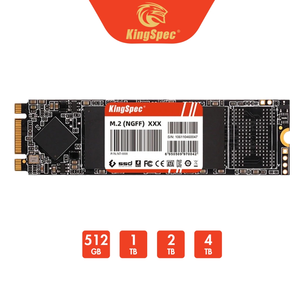 SSD KingSpec M2 SATA3 2280 4TB / 2TB / 1TB / 512GB [ NT-Series ]  - Hàng Chính Hãng