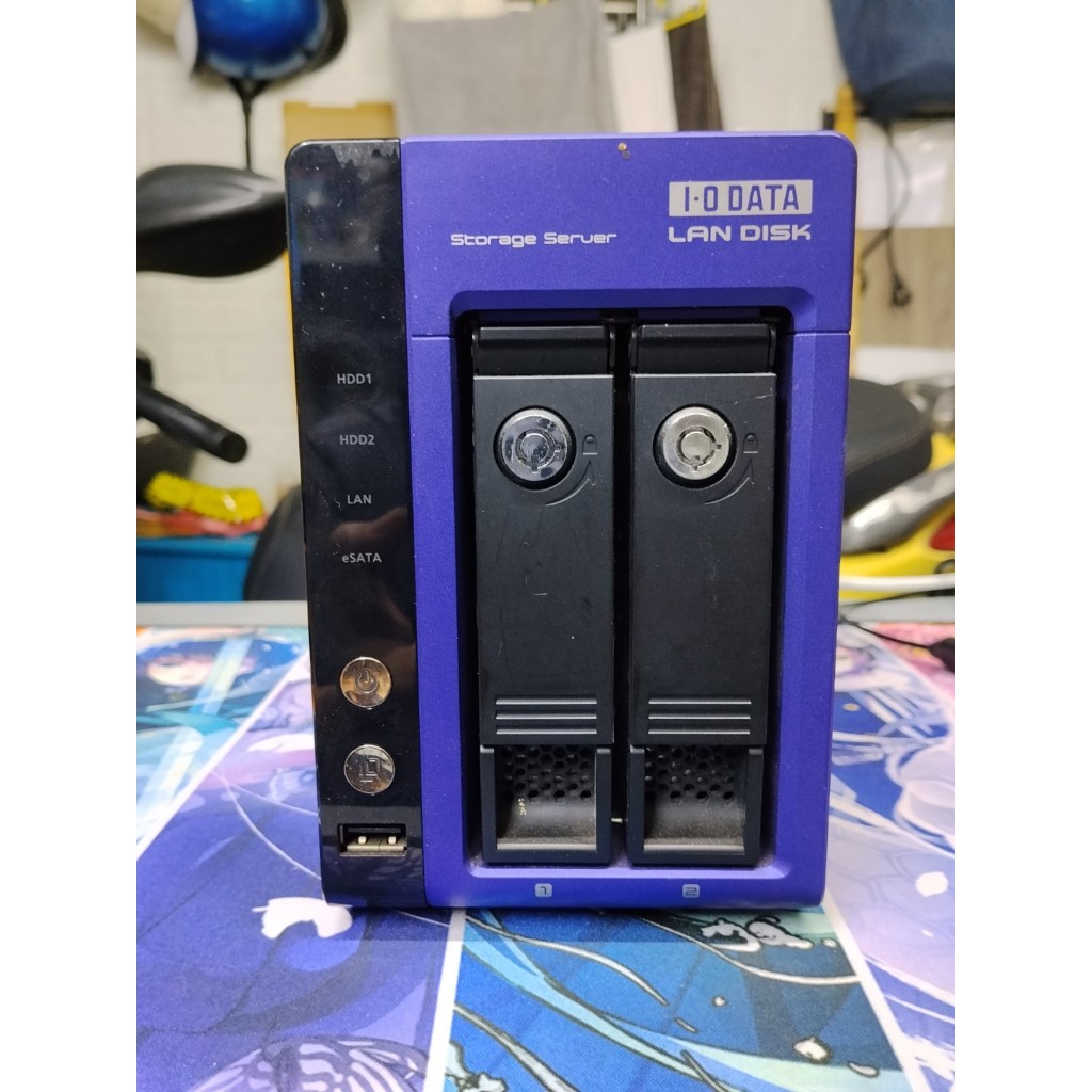 Vỏ NAS2 IO DATA đã tháo mainboard