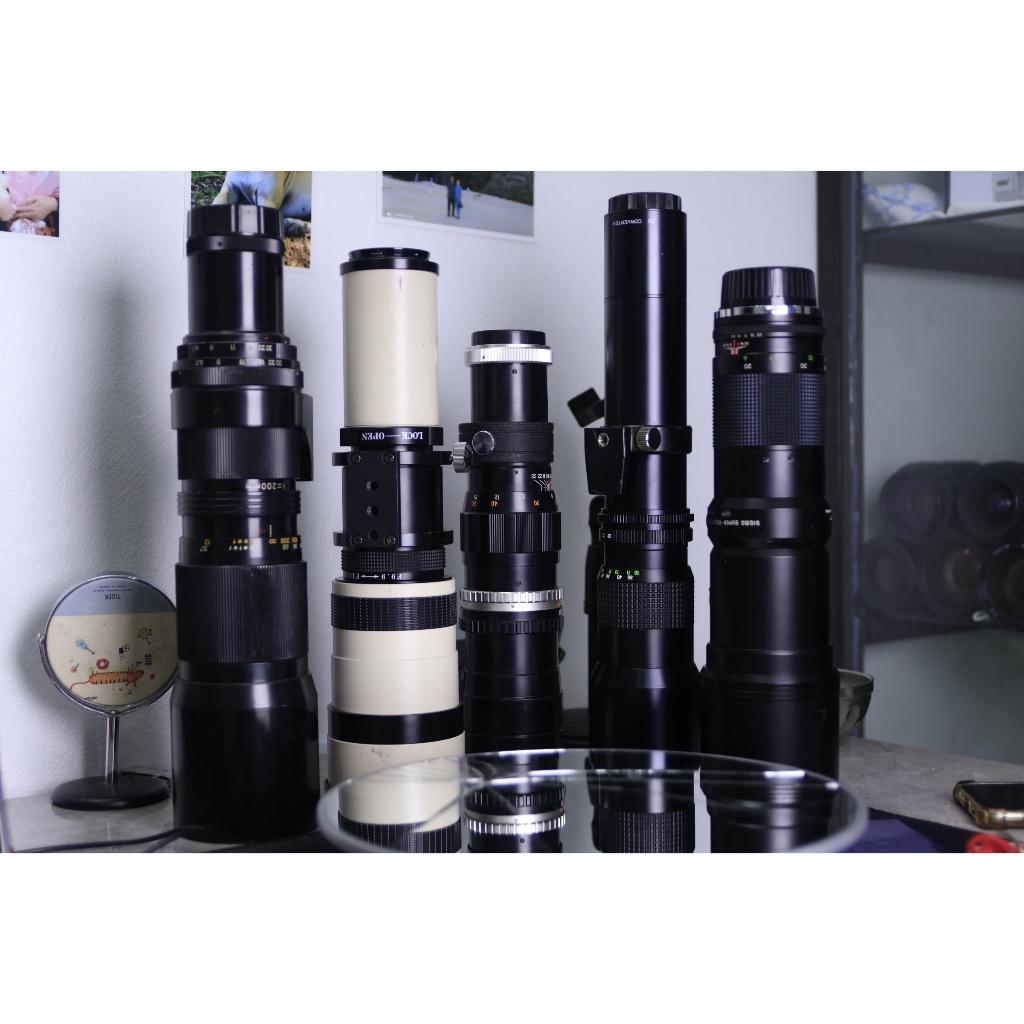 Ống kính zoom tele chưa xác định, thấu kính tương đối đẹp