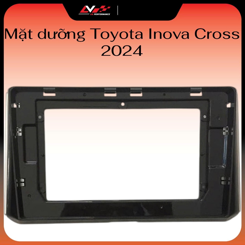 Mặt dưỡng Toyota Inova Cross 2024, màu đen + Giắc Nguồn Zin