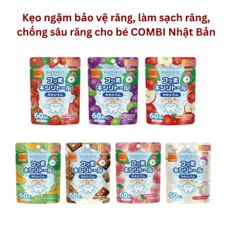 Kẹo ngậm bảo vệ răng, làm sạch răng, chống sâu răng cho bé combi teteo 60 viên