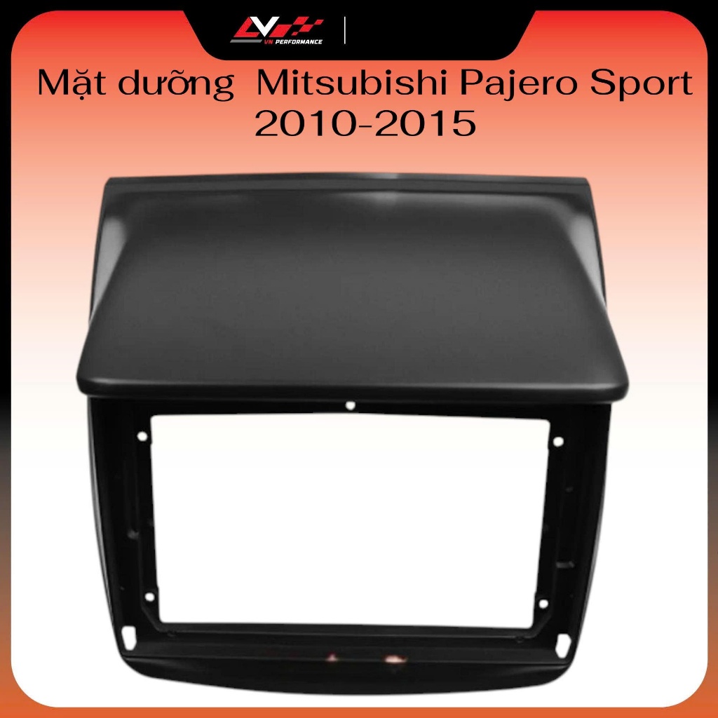 Mặt dưỡng  Mitsubishi Pajero Sport 2010-2015, Mitsubishi Pajero 2020-2023,màu đen