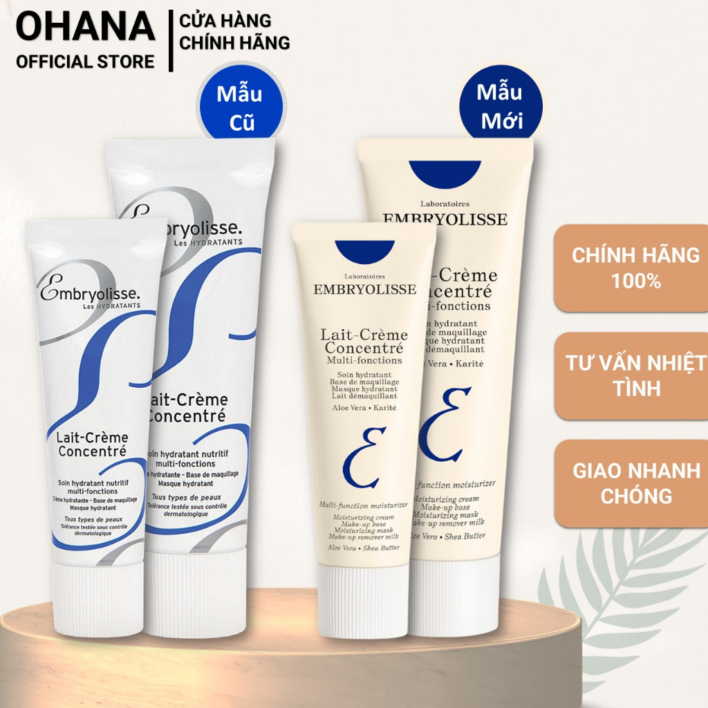 Kem Dưỡng Hỗ Trợ Cải Thiện Nền Da, Sáng Mịn Lait Crème Retinol Like Embryolisse 75ml (linhstore)