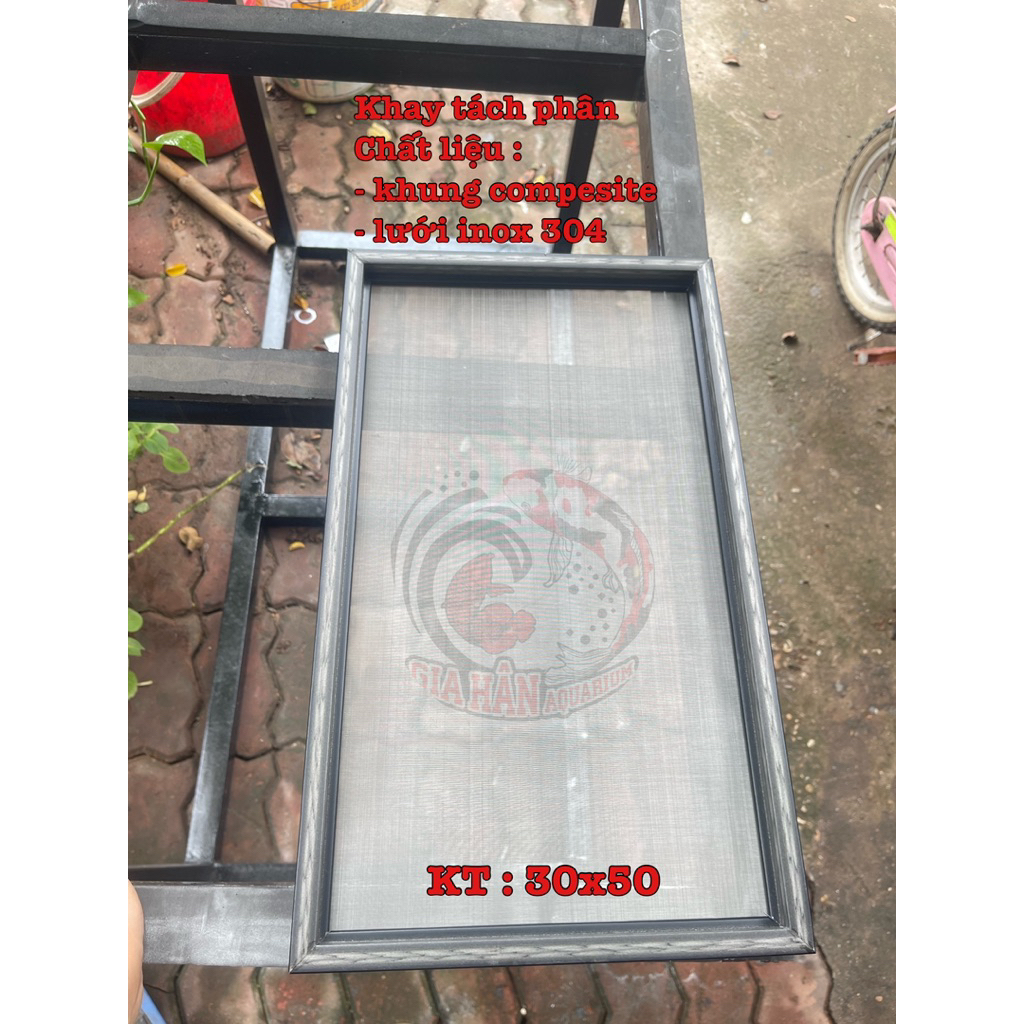 Khay tách phân bể cá. Lưới inox 304