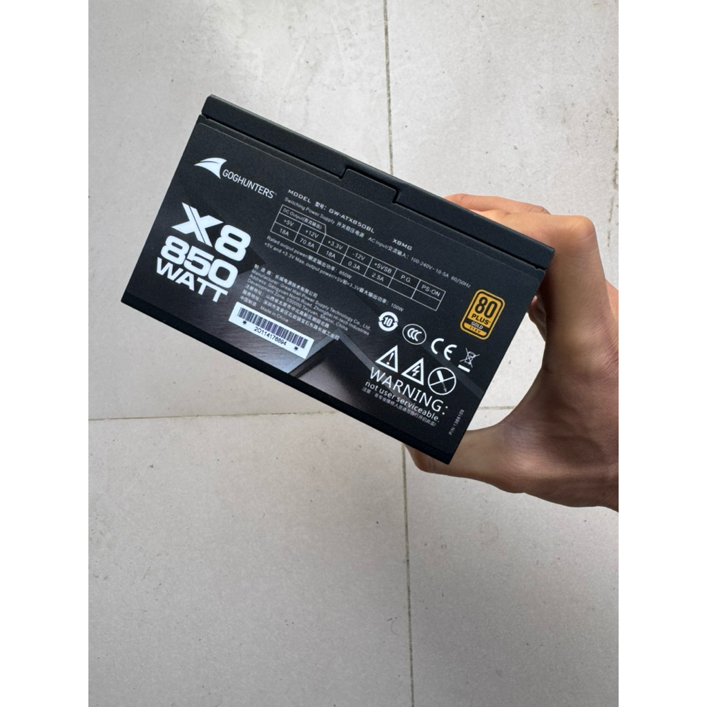 Nguồn ATX GoHunters GW-ATX850BL 80 PLUS® Gold cũ