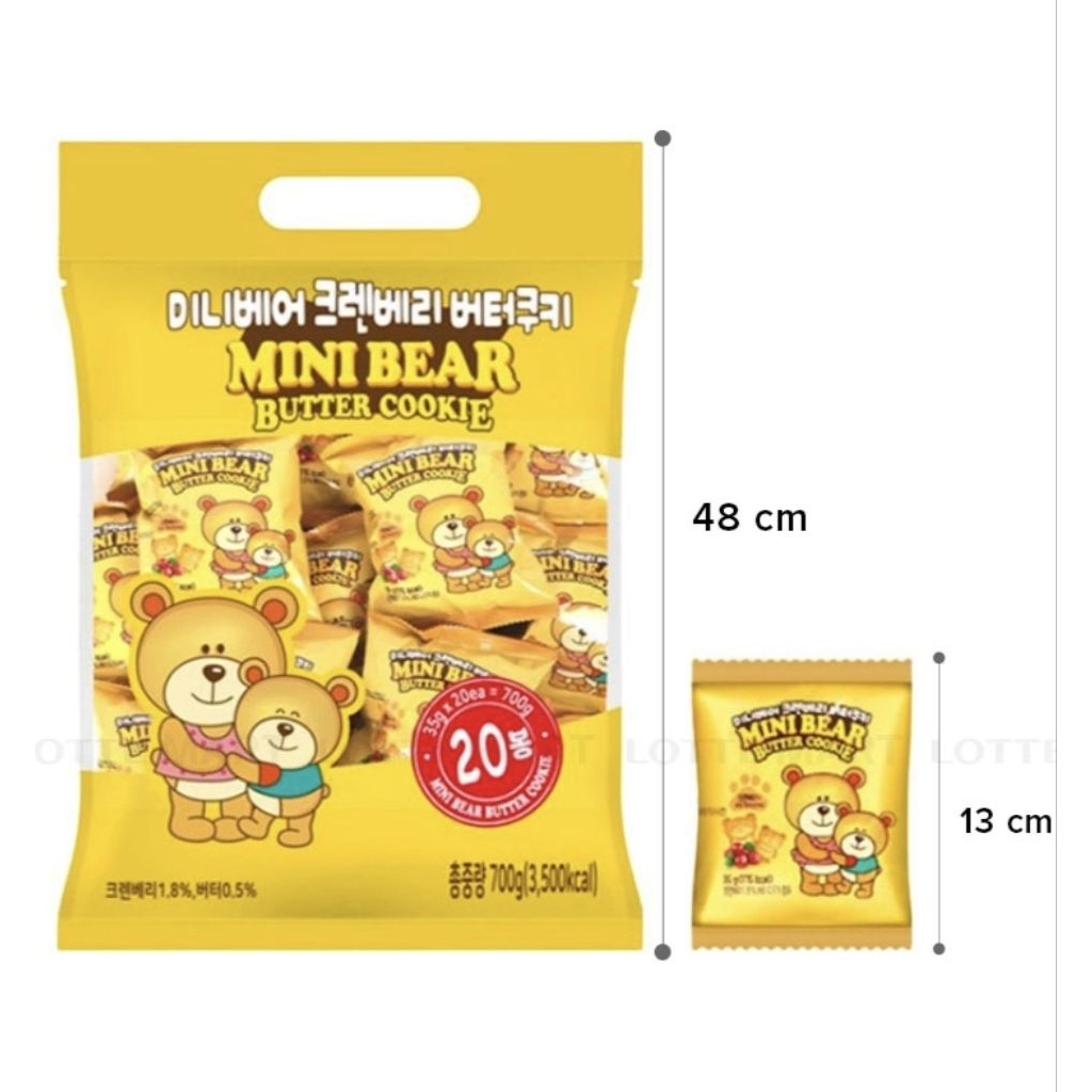 Bánh Quy Bơ Mini Bear Nam Việt Quất Gói 700G