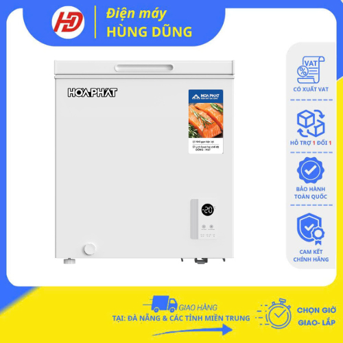 [SHIP HỎA TỐC ĐÀ NẴNG ] Tủ đông mini Hòa Phát HPF AN666 66 lít - Hàng chính hãng, bảo hành 24 tháng