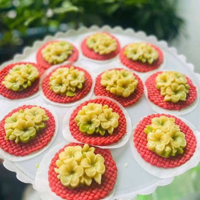 khuôn silicon - khuôn  hoa xôi đậu - chùm hoa sứ - chùm hoa mai - khuôn nền vải