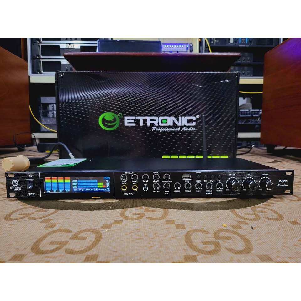 [giảm giá]vang cơ lai số Etronic K950 chính chính hãng, cổng quang, av, bluetooth, chống hú, kết hợp